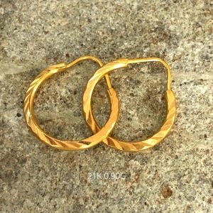 21K Gold Earings